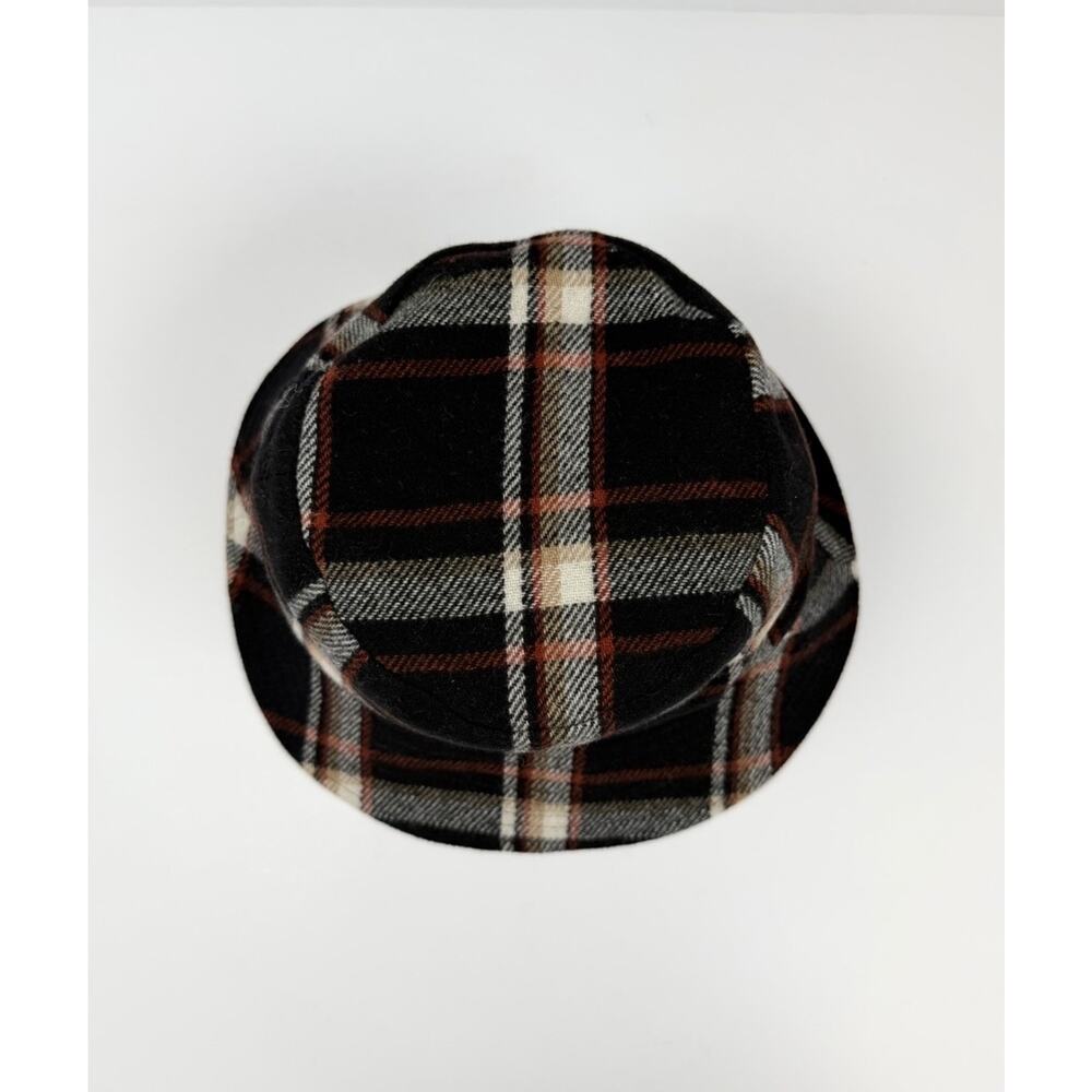Celine Wool Plaid Bucket Hat Size M - Picture 5 of 8